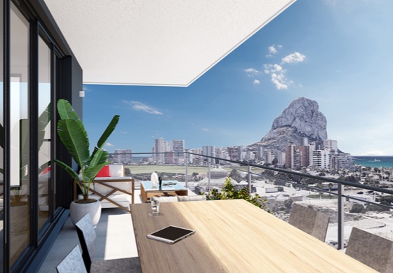 NOG ENKELE VRIJ. Prime Beach Apartments met uitzicht op zee in Calpe, Costa Blanca Noord, Spanje te koop