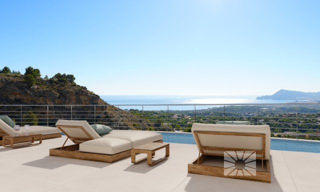 Bijna opleverbaar Blanc Altea exclusieve luxe villa met zeezicht in Altea, , Costa Blanca Noord, Alicante, Spanje te koop