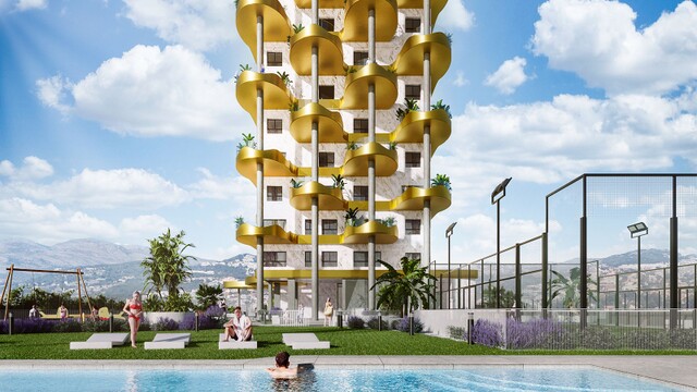 ***** WOW prachtige Appartementen met zeezicht in Residencial Camporrossa Golden Leaves Calpe, Alicante, Costa Blanca Noord, Valencia , Spanje te koop