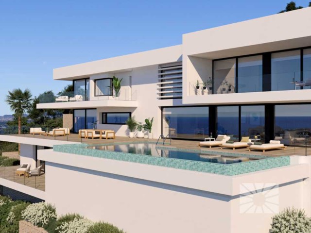 Villa Marblau, moderne luxe villa, Cumbre del Sol, Costa Blanca Noord, Alicante, Spanje.