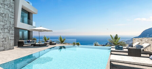 Luxe Villa in Calpe met Spectaculair Uitzicht op Zee, Calpe, Noord-Costa Blanca, Alicante, Spanje.