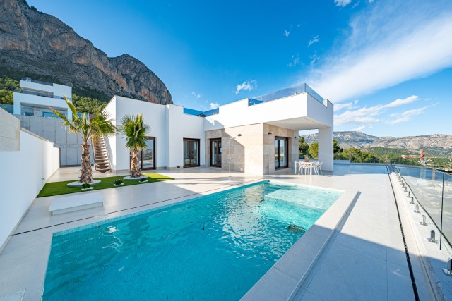 Luxe Villa met Spectaculair Panoramisch Uitzicht en zeezicht , Polop, Costa Blanca Noord, Alicante, Spanje