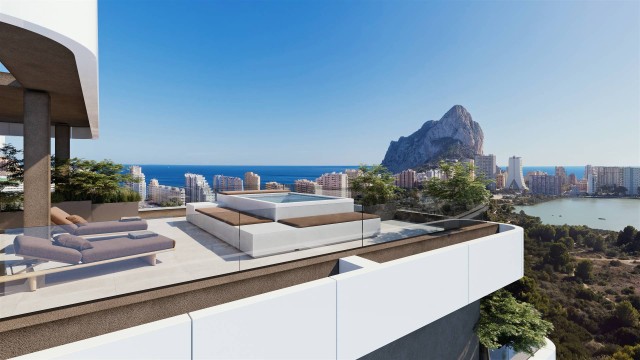 Zeezicht Appartementen en penthuizen in Calpe Costa Blanca Noord, Spanje te koop