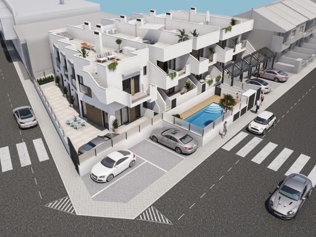 Nieuwe Bungalows in San Pedro del Pinatar – Moderniteit en Comfort op Slechts Enkele Minuten van Zee, Costa Cálida, Murcia, Spanje.