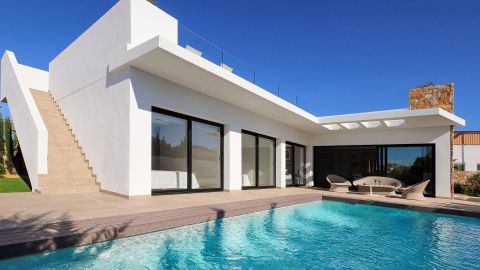 Vrijstaande villa in Quesada Villas, met privé zwembad op groot perceel met uitzicht op de lagune en zee, Ciudad Quesada, Rojales, Costa Blanca Sur Spanje te koop