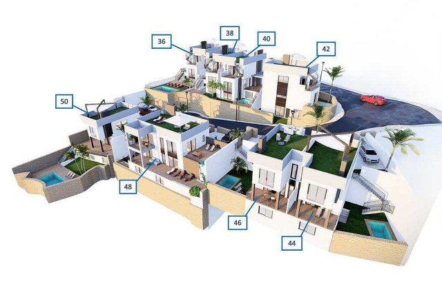 Vrijstaande Villa met golfcourse view met zwembad in la Finca Golf Resort, Algorfa, Costa Blanca Zuid, Spanje te koop