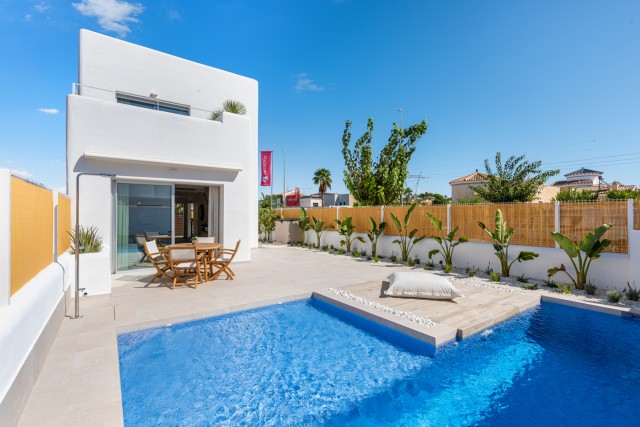 Villa met Privézwembad in Serena Golf aan Zee, met Solarium, Los Alcázares, Costa Cálida, Murcia, Spanje.