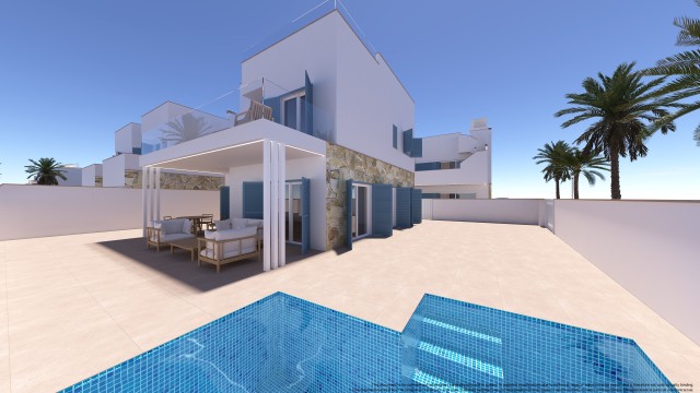 Luxe Villa in Pilar de la Horadada met Privézwembad, Solarium en Flexibele Indeling, Costa Calida Spanje.