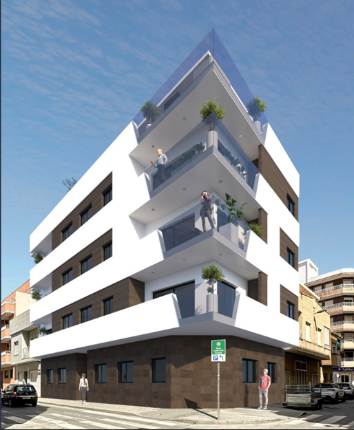 Residencial EOLO: Exclusieve Appartementen in Mediterrane Stijl op Slechts een Paar Stappen van Playa del Cura, Torrevieja, Costa Blanca zuid, Alicante, Spanje