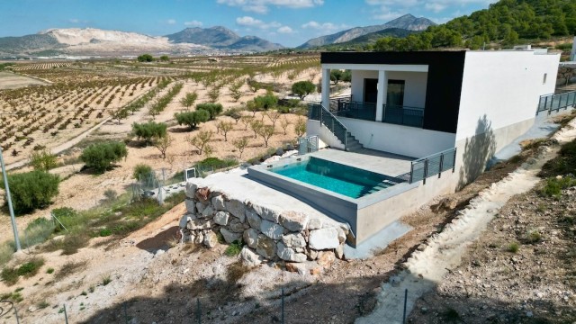 Nieuwbouw Villa met spectaculair uitzicht op de vallei met zwembad in perceel van 5000 m2, verschillende parcelen en modellen van chalet beschikbaar, zone Pinoso Murcia.