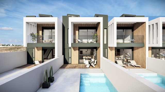 Nieuwbouwwoningen in Pilar de la Horadada met solarium en privézwembad op slechts 2 km van het strand – Costa Blanca Zuid, Alicante, Spanje.