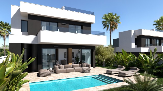 Ontdek de Charme van Wonen in Lo Marabú: Gemeubileerde Luxe Villa Met Solarium en Privézwembad, Nabij La Marquesa Golf, Ciudad Quesada, Zuid-Costa Blanca, Alicante, Spanje.