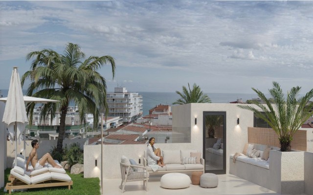 Nieuwbouw penthouse in het centrum van Torrevieja met een gemeenschappelijk zwembad op het dakterras, op slechts 400 meter van het strand Alicante, Costa Blanca Zuid.