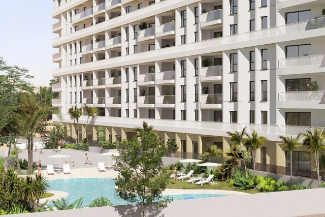 Eerste lijn strand appartementen met prachtig zeezicht in Villajoyosa, Costa Blanca Norte Spanje te koop
