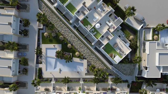 Nieuwe luxe appartementen tipo Maisonette met gemeenschappelijk zwembad in het golf Resort La Finca , Algorfa, Costa Blanca Zuid Spanje te koop