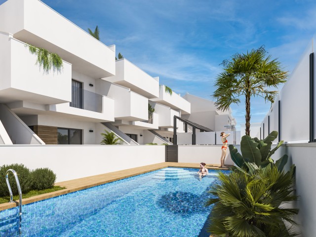 ***** Nieuwe Bungalows in San Pedro del Pinatar – Moderniteit en Comfort op Slechts Enkele Minuten van Zee, Costa Cálida, Murcia, Spanje.