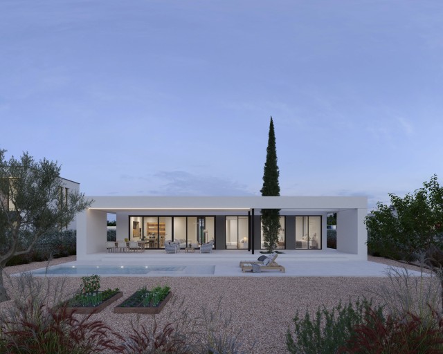 Villas Libella - De nieuwe maatstaf voor luxe, deze nieuwe residentie in Hacienda del Álamo Golf Resort ligt aan de eerste lijn met uitzicht op de golfbaan, Costa Cálida, Murcia, Spanje.