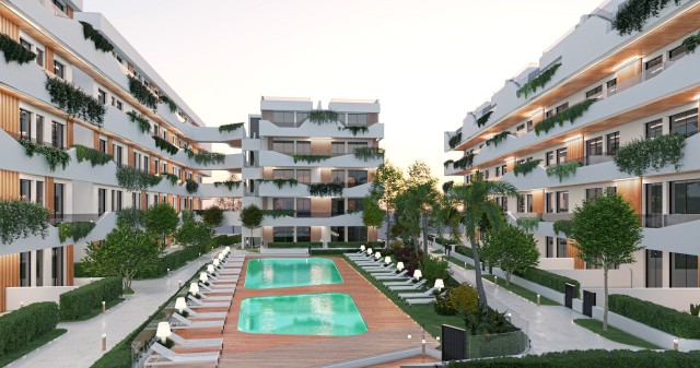 Nieuwbouwpenthouse te koop, Santiago de la Ribera (San Javier), op slechts 750 meter van het strand, met zeezicht en zeer ruime terrassen, Costa Cálida, Murcia, Spanje.