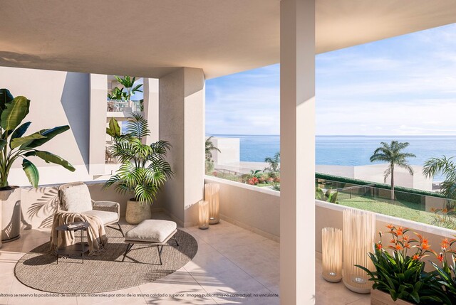 Mis je kans niet Gelijk opleverbaar appartement met zeezicht in Higueron, Fuengirola, Malaga Costa del Sol, Spanje te koop